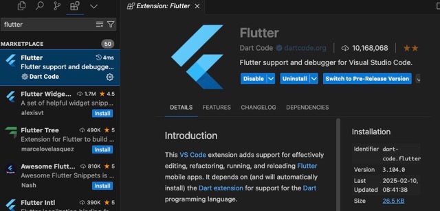 Flutter Extension